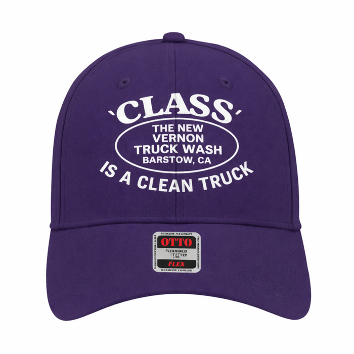 Flex Fit Hat in Purple | The New Vernon Truck Wash