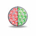 4 Inch Round Dual Revolution Stop Tail Turn Combo LED Light Red and Green | Trux Accessories