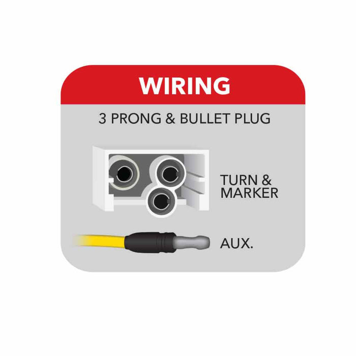 4 Inch Round Dual Revolution Stop Tail Turn Combo LED Light | Trux Accessories