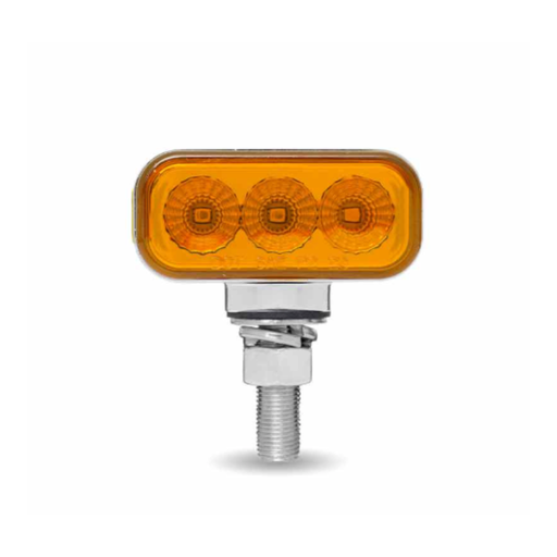 1.5 x 3 Inch Amber Red Mini Double Face Rectangular LED Marker Light | Trux Accessories