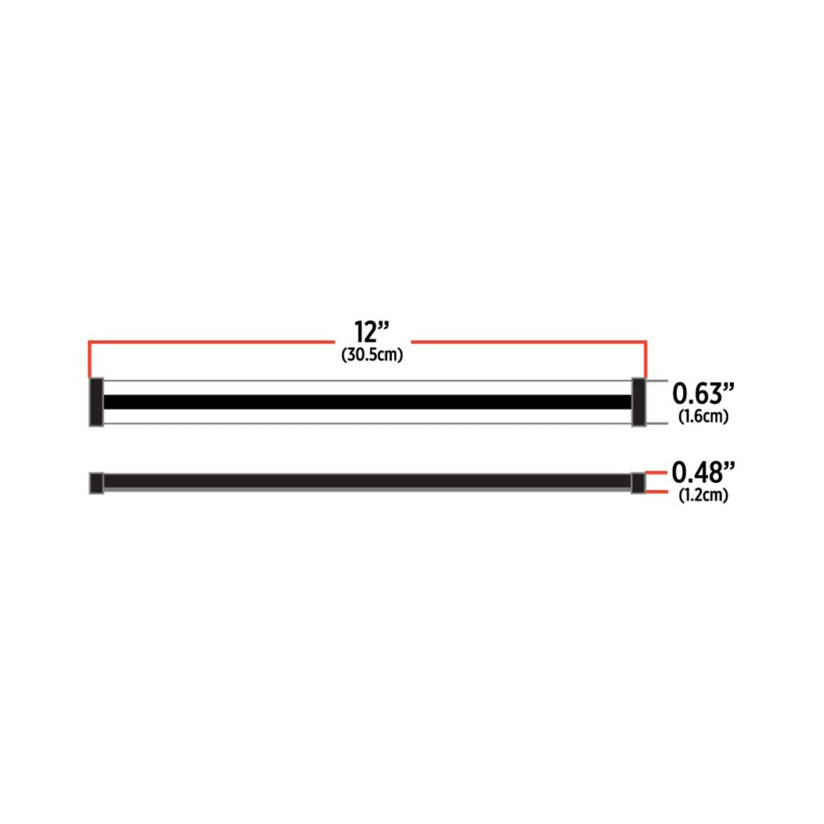 12″ Clear Purple Auxiliary Glow Strip LED Light | 60 Diodes | Trux Accessories