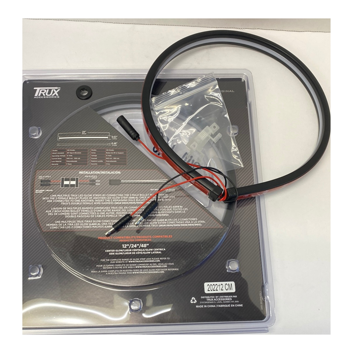 24 Inch Auxiliary Center Glow Strip LED Light Blue 120 Diodes | Trux Accessories