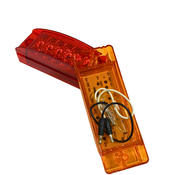 2 Inch x 6 Inch Rectangle Marker Clearance LED Light Amber Red 20 Diodes | Trux Accessories