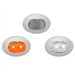 3/4 Inch Amber to White Dual Revolution Oval LED Button Light 2 Diodes | Trux Accessories