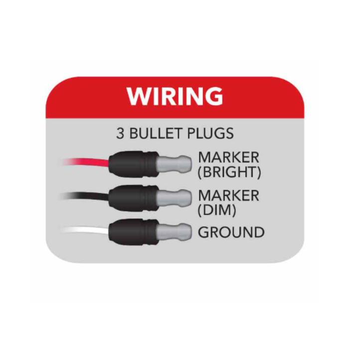 3/4 Inch Round Red LED Clearance Marker Light | Trux Accessories