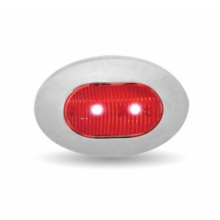 Red to Blue Dual Revolution Oval LED Marker / Auxiliary Light | 3/4″ | 2 Diodes | Trux Accessories