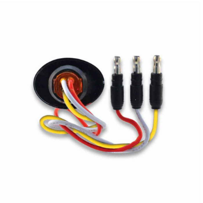 Red to Blue Dual Revolution Oval LED Marker / Auxiliary Light | 3/4″ | 2 Diodes | Trux Accessories