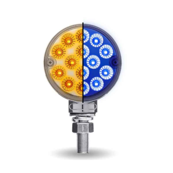 3 Inch Amber Red to Blue Dual Revolution Mini Double Face LED Light | Trux Accessories