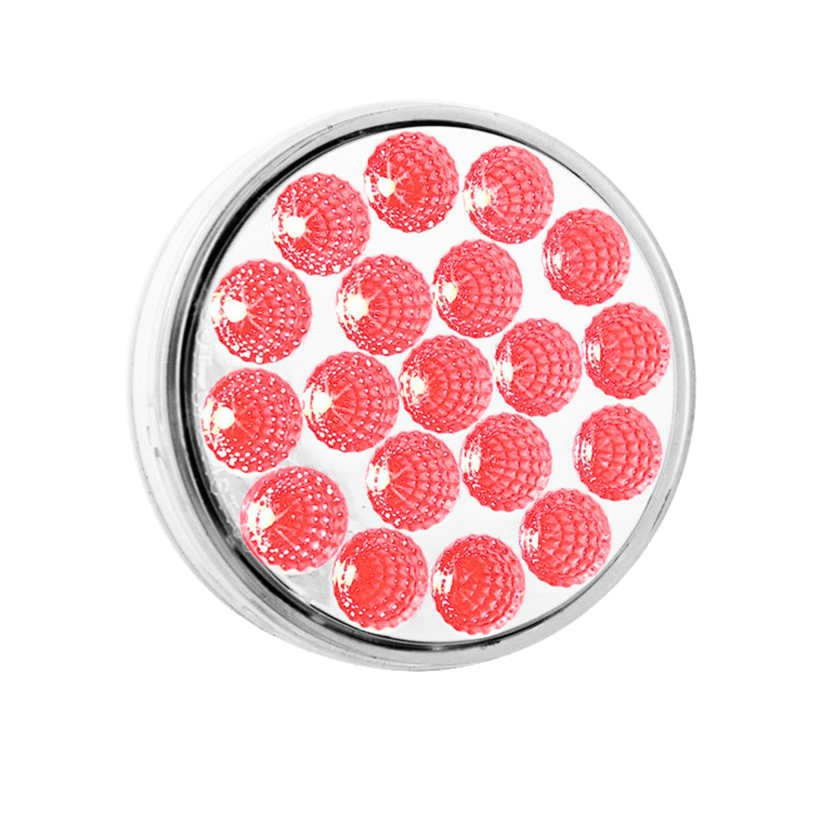 4 Inch 19 Diode Stop Tail Turn LED Light Red Lens | Trux Accessories