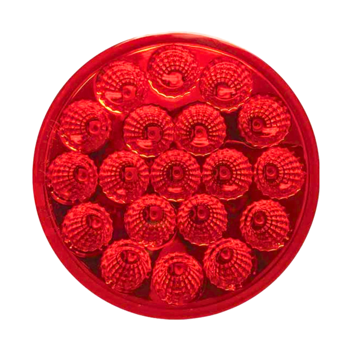 4 Inch 19 Diode Stop Tail Turn LED Light Red Lens | Trux Accessories