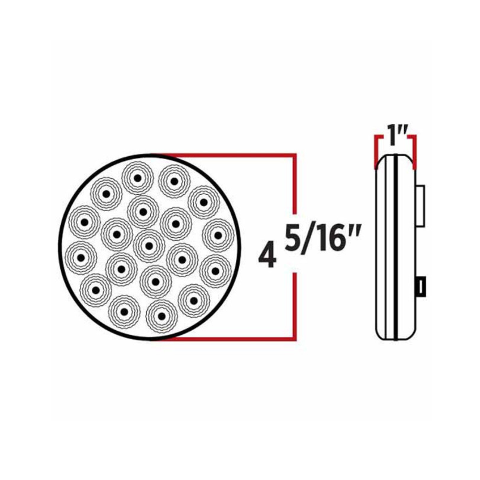 4 Inch 19 Diode Stop Tail Turn LED Light | Trux Accessories