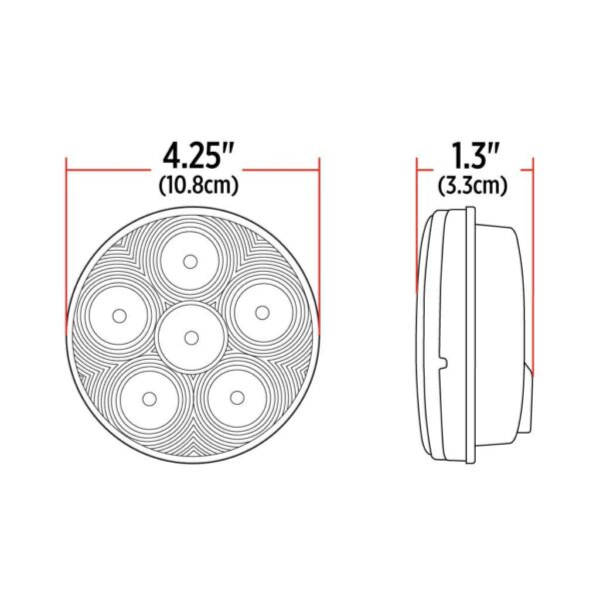 Flood Beam 4″ Grommet Mount Round LED Work Lamp - The New Vernon Truck Wash