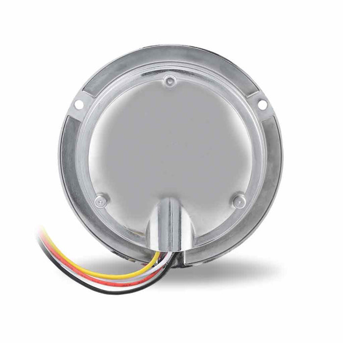 4 Inch Red Stop Turn Tail to White Backup Round Flange Mount LED Light 19 Diodes | Trux Accessories