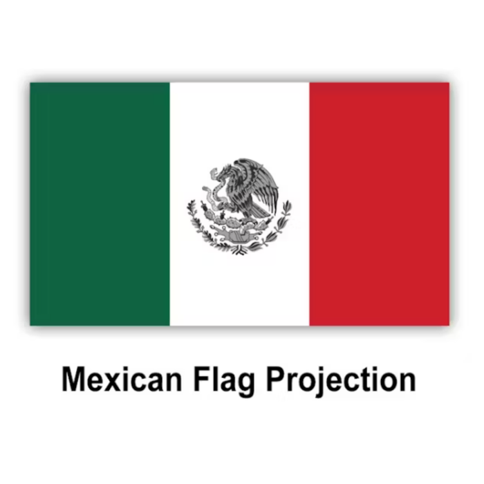 6 Color LED Projector Door Logo Light Mexico Flag Rectangle Driver Side | Trux Accessories