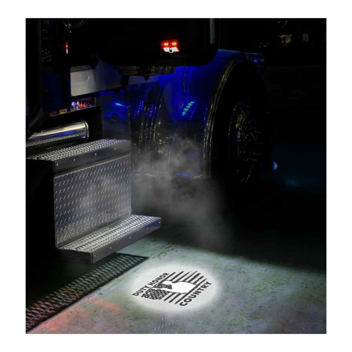 6 Color LED Projector Door Logo Light Military Oval Passenger Side | Trux Accessories