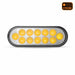 6 Inch Amber Turn Marker to Amber Strobe Oval LED Light 12 Diodes | Trux Accessories