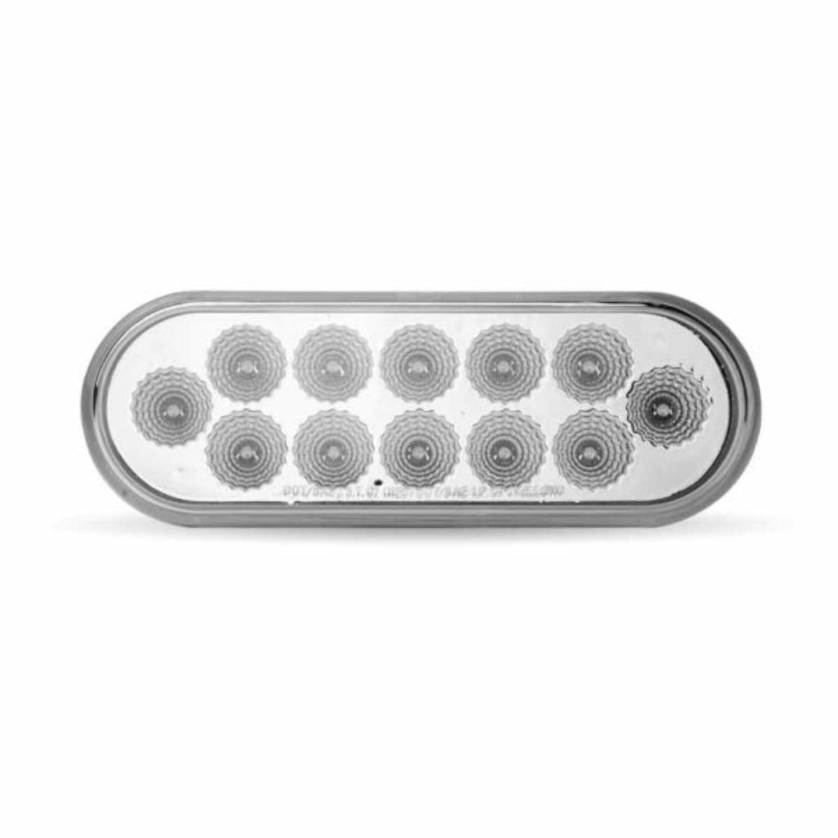 6 Inch Red Stop Turn Tail to Amber Strobe Oval LED Light 12 Diodes | Trux Accessories