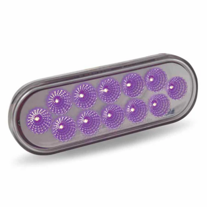 6 Inch Red to Purple Dual Revolution Oval LED Light | Trux Accessories