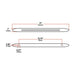 6 Inch Red Marker to White Auxiliary Slim Flatline LED Light 9 Diodes | Trux Accessories
