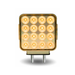 Amber Red Double Face Square Reflector LED Turn and Marker Light 38 Diodes Clear Lens | Trux Accessories