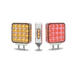 Amber Red Double Face Square Reflector LED Turn and Marker Light 38 Diodes Clear Lens | Trux Accessories