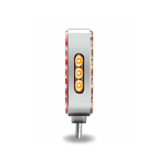 Amber Red Double Face Square Reflector LED Turn and Marker Light 38 Diodes Clear Lens | Trux Accessories