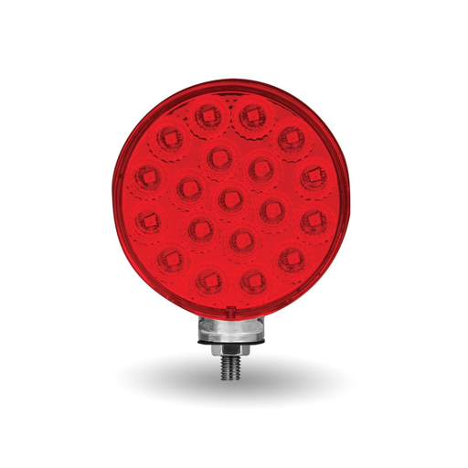 Amber Red Round Double Face LED Light with Reflector | Trux Accessories
