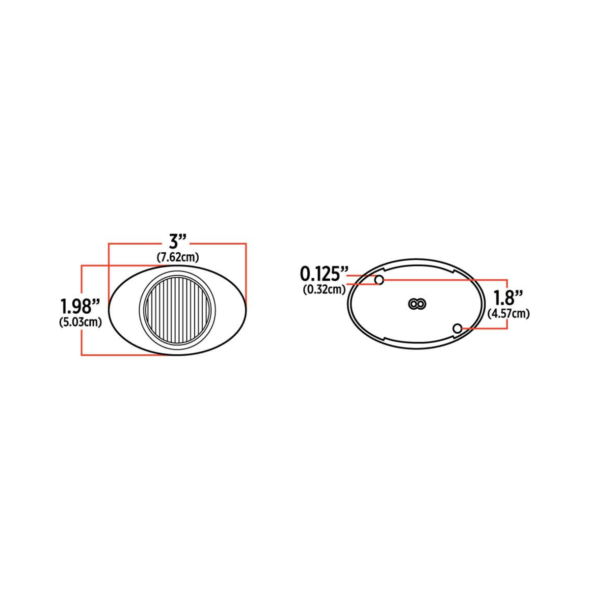 G2 Marker Light Red Lens Red Light | Trux Accessories