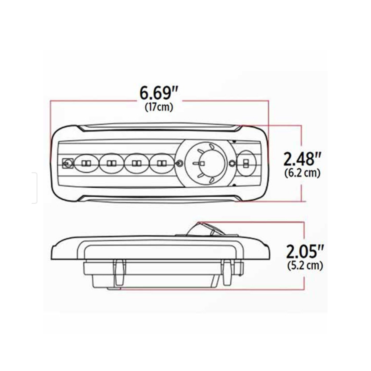 Kenworth Over Door Light 6 Color LED for T680 T880 | Trux Accessories