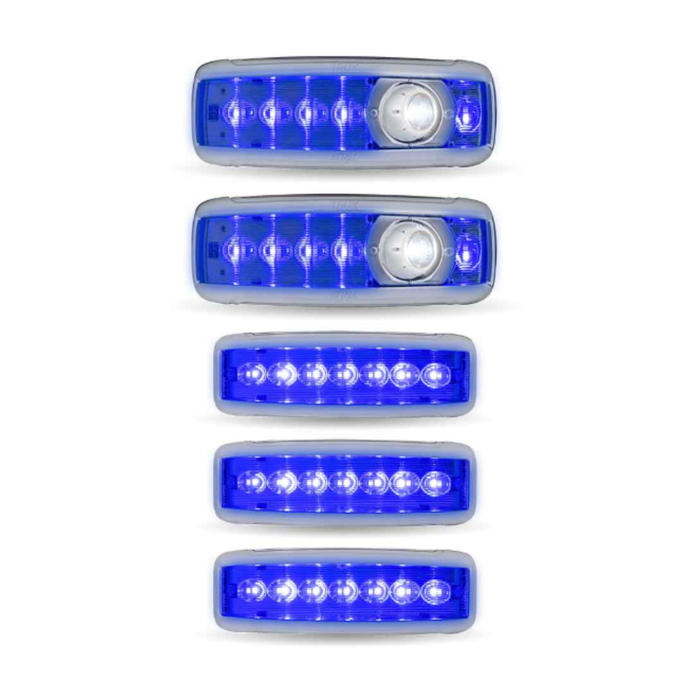 LED Interior Projector Dome 7 Color Cab and Sleeper Lighting Kit for Kenworth T680 T880 | Trux Accessories