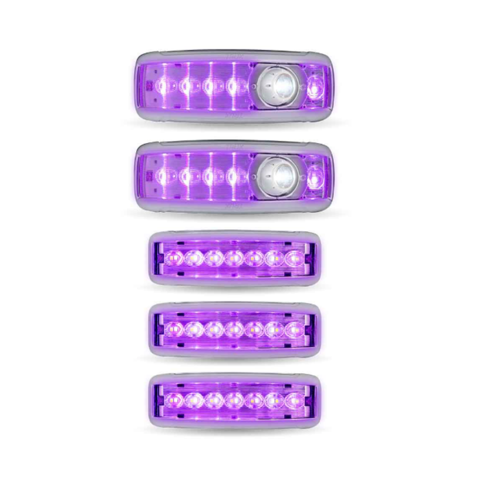 LED Interior Projector Dome 7 Color Cab and Sleeper Lighting Kit for Kenworth T680 T880 | Trux Accessories