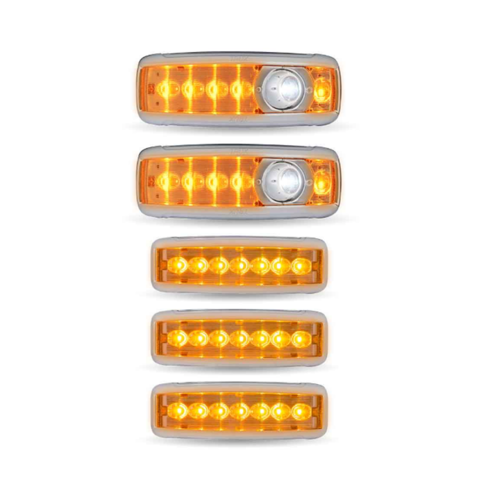 LED Interior Projector Dome 7 Color Cab and Sleeper Lighting Kit for Kenworth T680 T880 | Trux Accessories