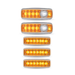 LED Interior Projector Dome 7 Color Cab and Sleeper Lighting Kit for Kenworth T680 T880 | Trux Accessories