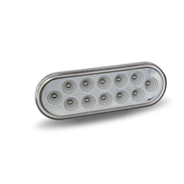 Oval Clear Red LED Stop Turn and Tail Light 12 Diodes | Trux Accessories