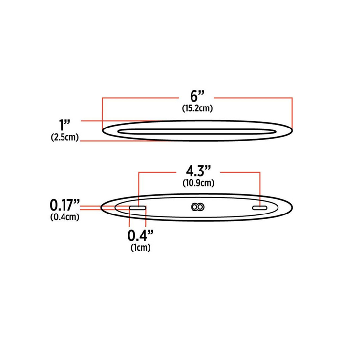 Slim Flatline Amber LED Marker Light | 9 Diodes | Trux Accessories