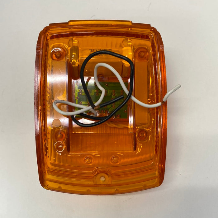 Square Cab LED Marker Light | Amber Lens | 42 Diodes | Trux Accessories