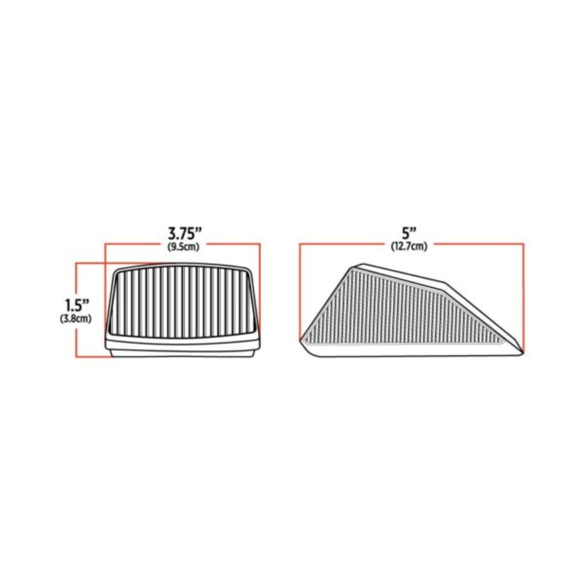 Square Cab LED Marker Light | Clear Lens Amber LEDs | 42 Diodes | Trux Accessories