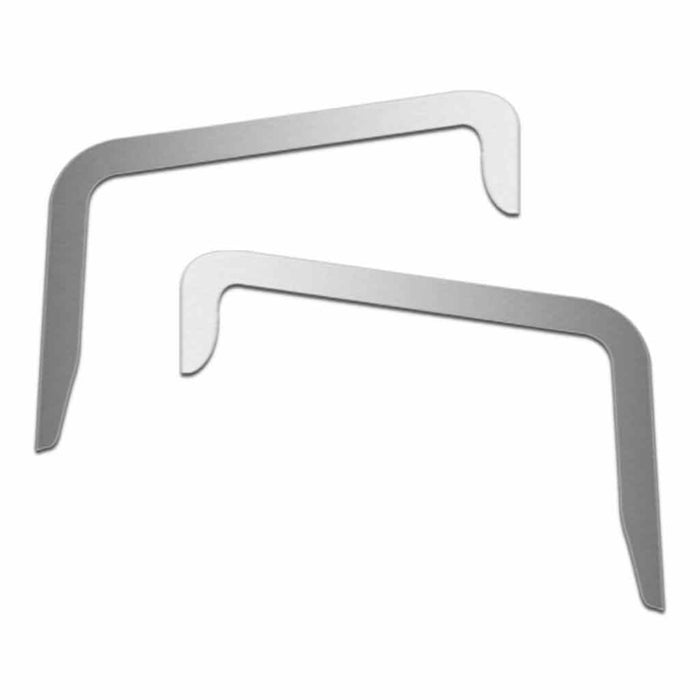 Stainless Steel Door Window Shades With Mirror Cutout for Peterbilt 2012+ | Trux Accessories