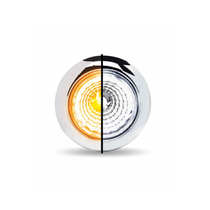 Three Quarter Inch Amber to White Dual Revolution Reflector LED Light | Trux Accessories