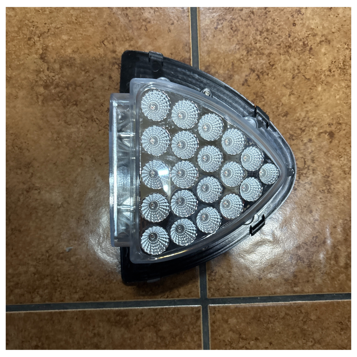 *MISSING CHROME BEZEL* Clear Amber LED Peterbilt Headlight Turn Signal &amp; Marker Light | 24 Diodes | Trux