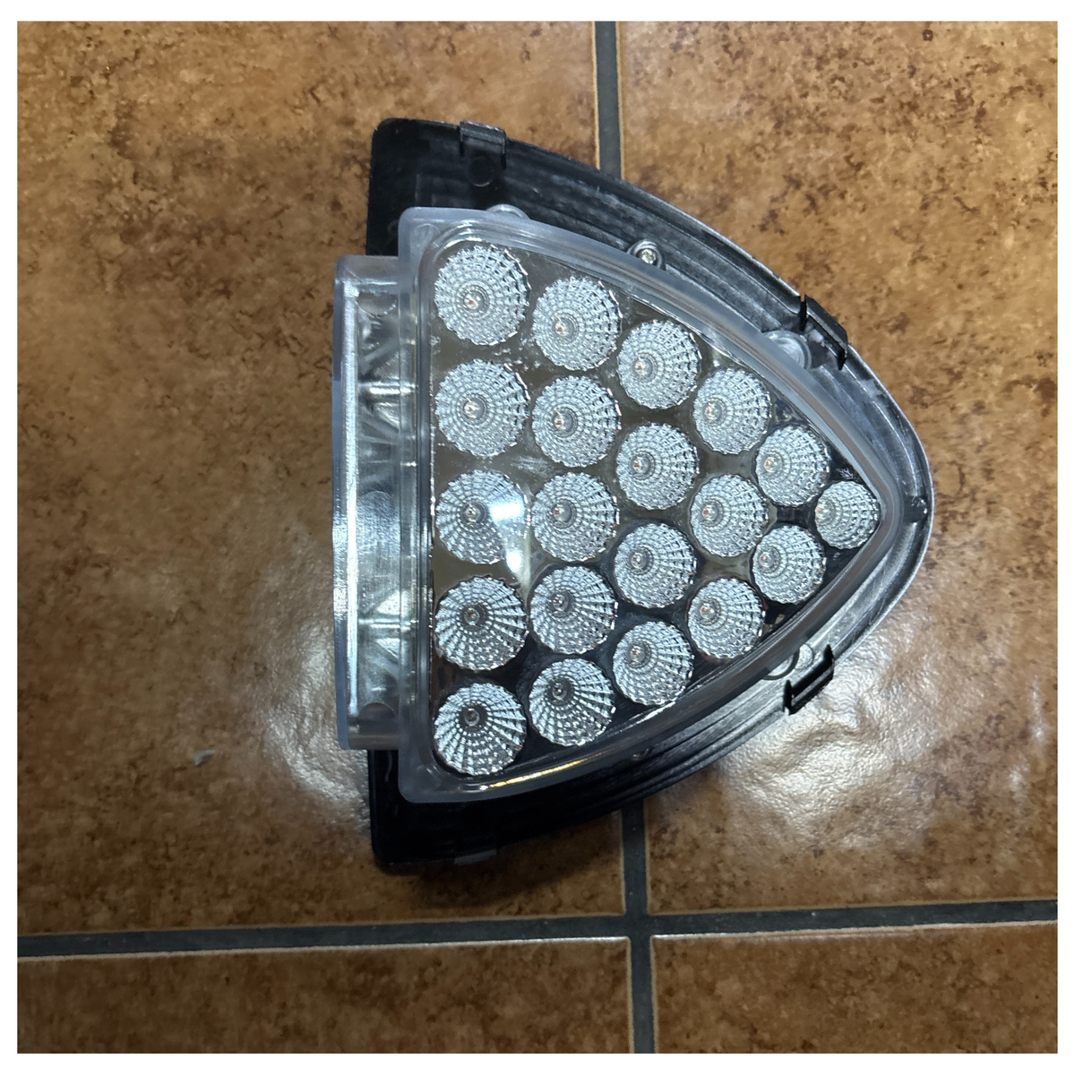 *MISSING CHROME BEZEL* Clear Amber LED Peterbilt Headlight Turn Signal &amp; Marker Light | 24 Diodes | Trux