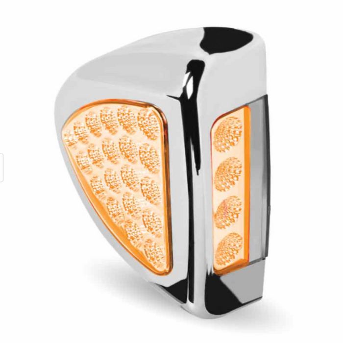 Clear Amber LED Peterbilt Headlight Turn Signal & Marker Light | 24 Diodes | Trux
