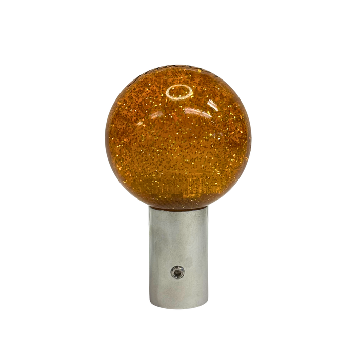 Glitter Brake Knob Trailer Black V1 Amber | Twisted Shifterz