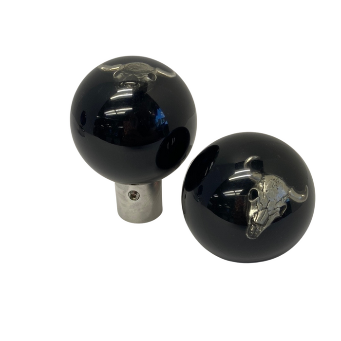 Brake Knob | Cow Skull Solid Black | Twisted Shifterz