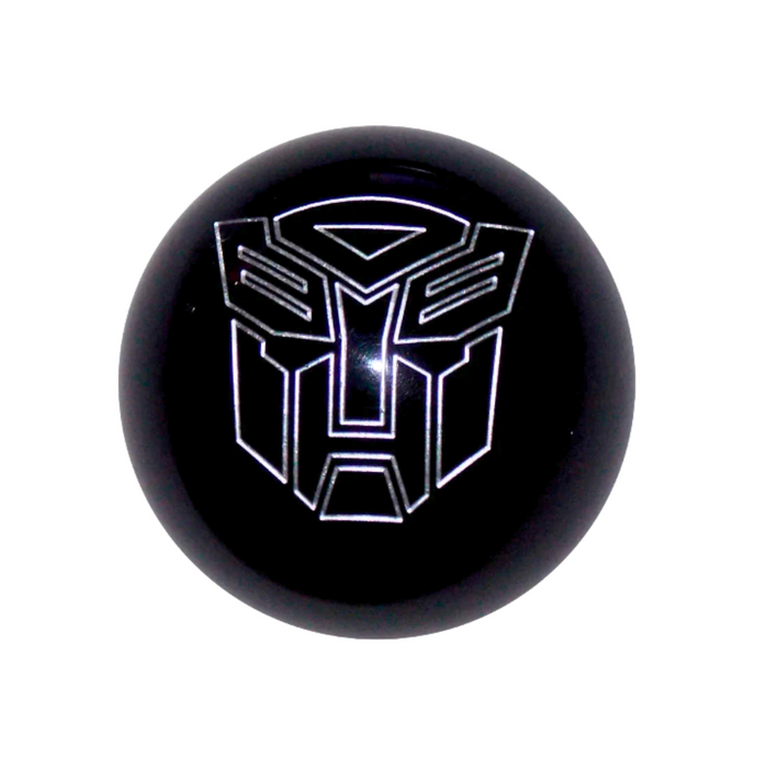 Brake Knob | Engraved Autobot Logo Black | Twisted Shifterz