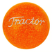 Brake Knob | Glitter Engraved Tractor White V1 Orange | Twisted Shifterz