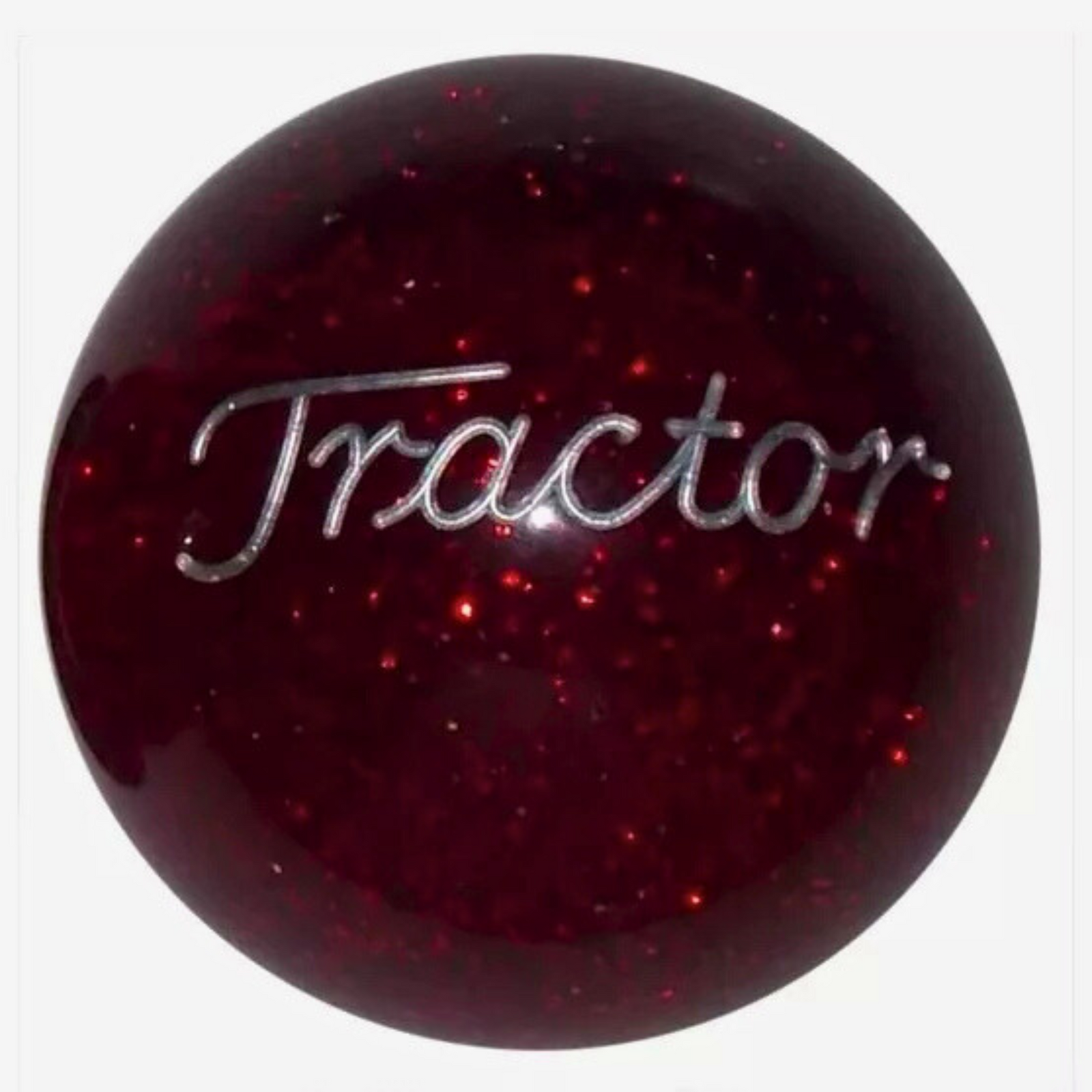 Brake Knob | Glitter Engraved Trailer White V1 Teal | Twisted Shifterz