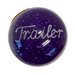 Brake Knob | Glitter Engraved Trailer Silver V1 Purple | Twisted Shifterz