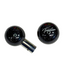 Brake Knob | Glitter Engraved Trailer Silver V2 Black | Twisted Shifterz
