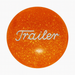 Brake Knob | Glitter Engraved Trailer White V1 Orange | Twisted Shifterz